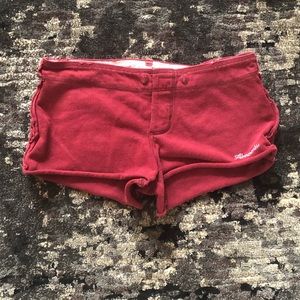 Abercrombie & Fitch Distressed Maroon Shorts!